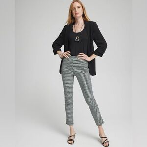 🐇Chico's Brigitte geometry Ankle Pants 10
